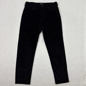 Deus Ex Machina Mens 31 Black Corduroy Jonah Pants Casual Cotton Blend Trousers